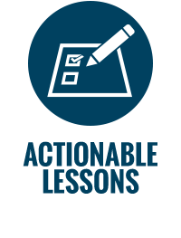 Actionable Lessons
