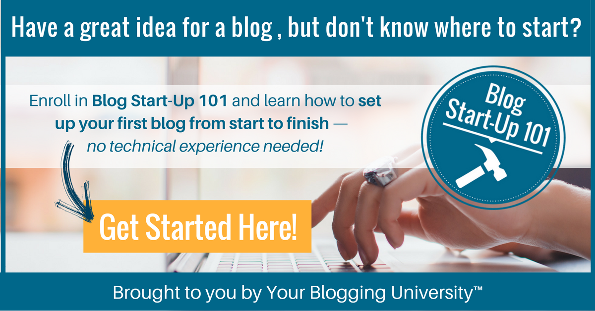 Have a great idea for a blog, but don't know where to start? Find the help you need to get your blog set up with Blog Start-Up 101!