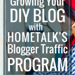 You can grow your DIY blog traffic using Hometalk's blogger traffic program! Find out more here!