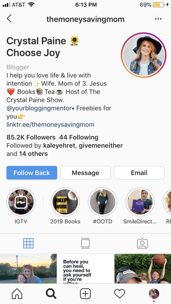 TheMoneySavingMom Instagram Profile